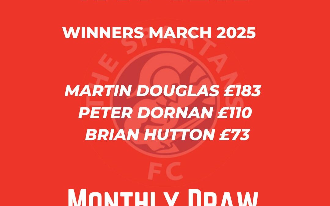 1000 Club: Winners March 2025