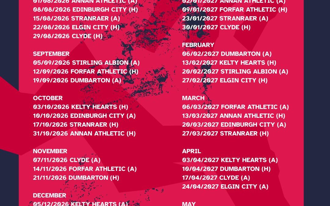 William Hill SPFL 2 fixtures released