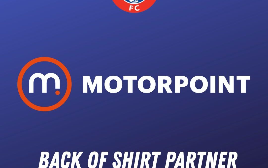 New partnership welcomes Motorpoint as back of shirt sponsor
